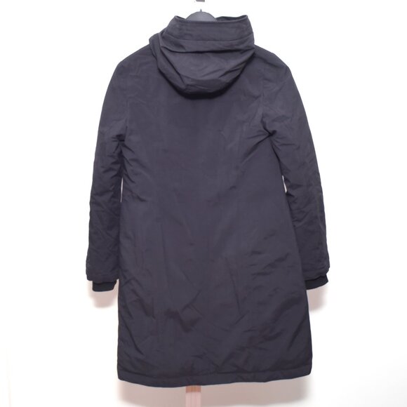 SCHOT NYC Save The Duck Parka All Black Jacket Size S Excellent Condition - Picture 2 of 13